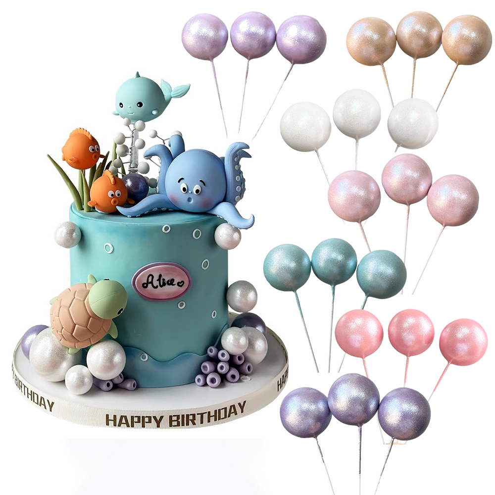 Marine Aquarium Decorations - قطعة علوية على شكل كعكة حيوانات