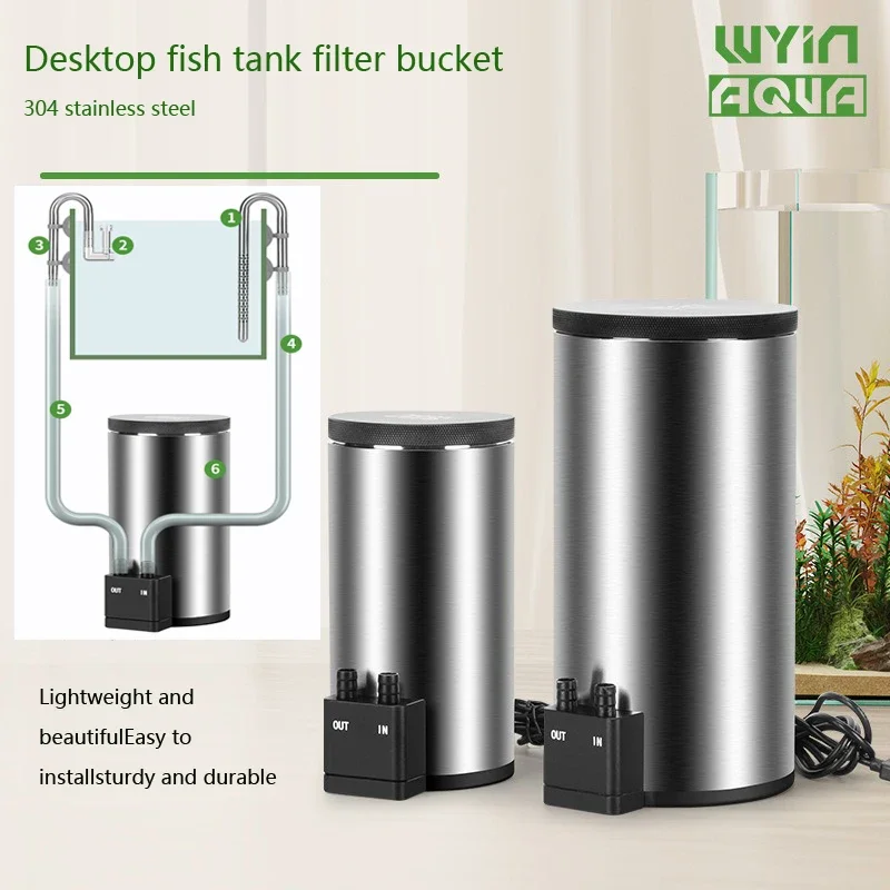 فلتر حوض أسماك مكتبي صامت مع م - مراجعة Marine Aquarium Uv Filter وسعره