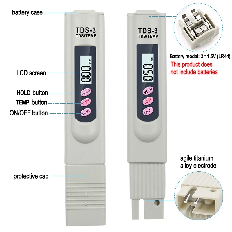 1/3 قطعة LCD المحمولة الرقمية  - مراجعة Aquarium Marine Filter وسعره
