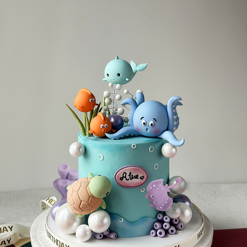 قطعة علوية على شكل كعكة حيوانا - مراجعة Marine Aquarium Decorations وسعره