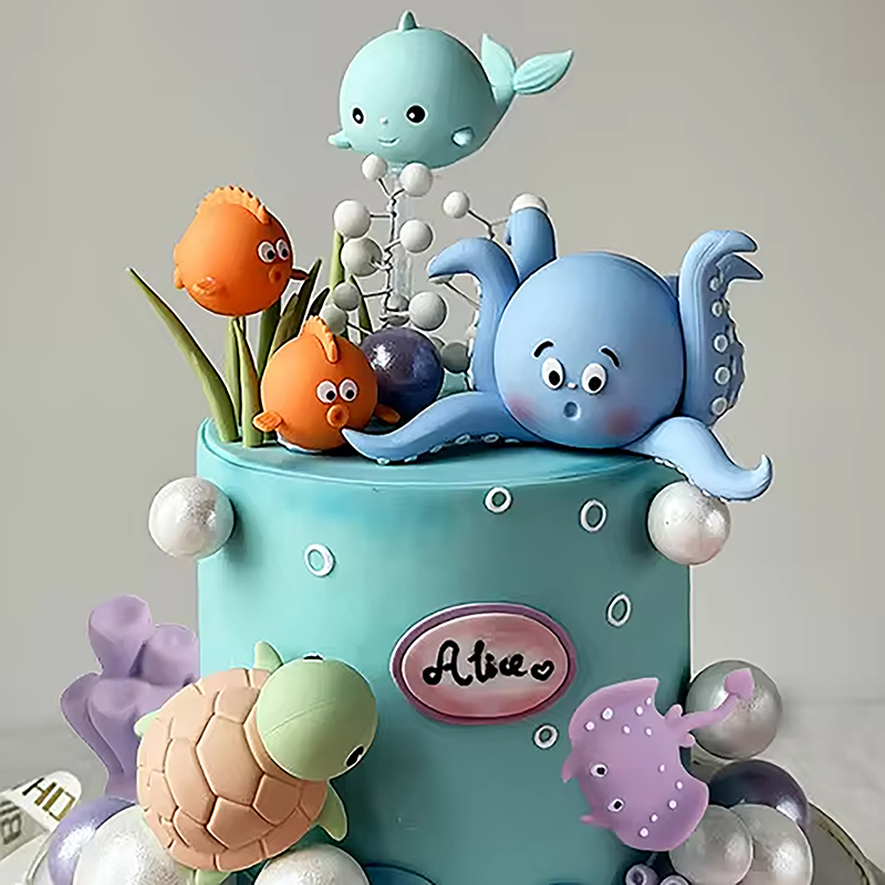 قطعة علوية على شكل كعكة حيوانا - مراجعة Marine Aquarium Decorations وسعره