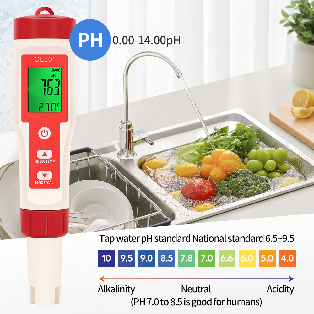 PH/CL2/H2/ORP/مقياس الحرارة كا - مراجعة Marine Aquarium Water Testing وسعره