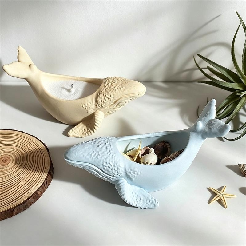 قوالب سيليكون على شكل حوت لصنع - مراجعة Marine Aquarium Decorations وسعره