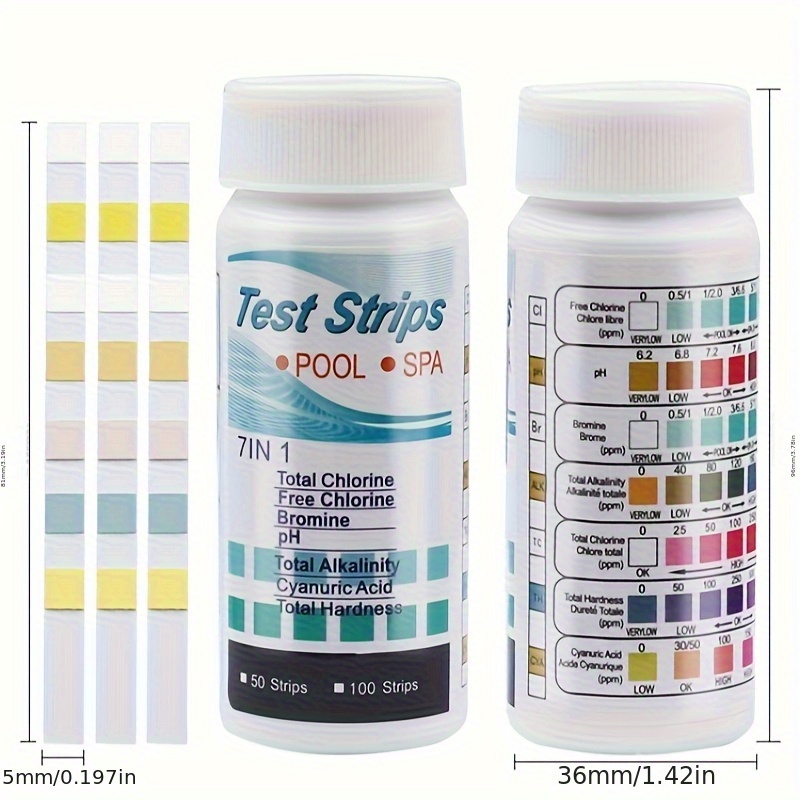 7-in-1 50/100 قطعة حمام سباحة  - مراجعة Marine Aquarium Water Testing وسعره