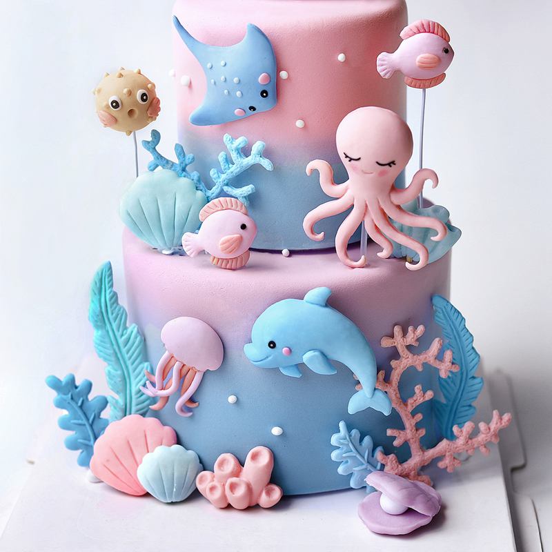 المحيط الأخطبوط الحوت كعكة الز - مراجعة Marine Aquarium Decorations وسعره