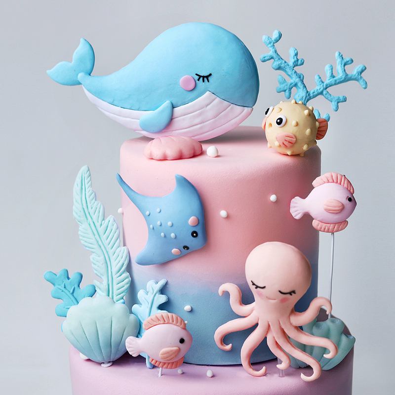 المحيط الأخطبوط الحوت كعكة الز - مراجعة Marine Aquarium Decorations وسعره